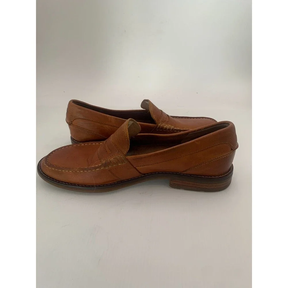 Sperry Top-Sider Essex Penny Loafer Premium Tan Leather Mens Size 10.5 STS 17817